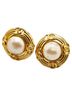 Chanel Gold Toned Chanel Coco Mark Earrings Gold Plated Fake Pearl Women's CHANEL One size - photo 1
