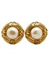 Chanel Gold Toned Chanel Coco Mark Earrings Gold Plated Fake Pearl Women's CHANEL One size - photo 2