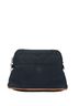 Hermès Black Brown Hermes Bolide Pouch 20 Black Brown Cotton Leather Women's HERMES One size - photo 1