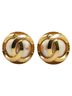 Chanel Gold Toned Chanel Coco Mark Earrings Gold Plated Fake Pearl Women's CHANEL One size - photo 1