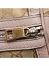 Gucci Tan Pink Gucci GG Canvas Sherry Line Shoulder Bag Handbag 247205 Beige Pink Leather Women's GUCCI One size - photo 11