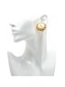 Chanel 100% Metal Gold Toned Chanel Coco Mark Wheat Motif Round Earrings Gold Plated Women's CHANEL One size - photo 6