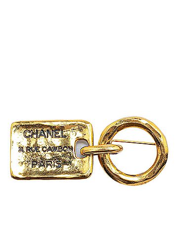 Chanel CHANEL 31 RUE CAMBON PARIS Brooch Gold Plated Women's (view 1)