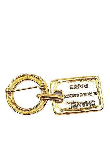 Chanel CHANEL 31 RUE CAMBON PARIS Brooch Gold Plated Women's (view 2)