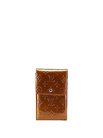 Louis Vuitton Louis Vuitton Monogram Vernis Walker Pochette M91154 Bronze Brown Patent Leather Women's LOUIS VUITTON (view 1)