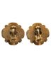 Chanel 100% Metal Red Chanel Flower Motif Earrings Gold Red Plated Women's CHANEL One size - photo 3