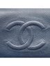 Chanel 100% Leather Blue CHANEL Coco Mark Long Wallet Navy Caviar Skin Women's One size - photo 10
