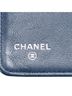 Chanel 100% Leather Blue CHANEL Coco Mark Long Wallet Navy Caviar Skin Women's One size - photo 11