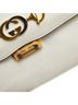 Gucci 100% Leather Gold Silver White Gucci Zumi Shoulder Bag 576388 White Gold Silver Leather Women's GUCCI One size - photo 5