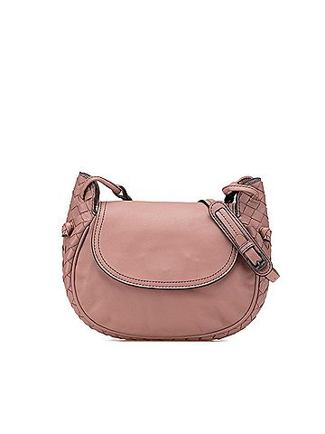 Bottega Veneta Bottega Veneta Intrecciato Shoulder Bag Beige Pink Leather Women's BOTTEGAVENETA (view 1)
