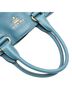 Prada 100% Leather Blue Prada Logo Metal Tote Bag/Shoulder Bag, 2-Way, Blue Leather, Women's, PRADA One size - photo 9