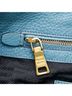 Prada 100% Leather Blue Prada Logo Metal Tote Bag/Shoulder Bag, 2-Way, Blue Leather, Women's, PRADA One size - photo 11