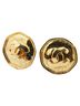 Chanel 100% Metal Gold Toned Chanel Coco Mark Earrings Gold Plated Women's CHANEL One size - photo 1