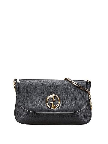 Gucci Gucci Chain Bag 251820 Black Leather Women's GUCCI (view 1)