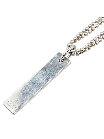 Gucci Gucci Plate Double Ball Chain Necklace SV925 Silver Women's GUCCI (view 1)