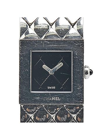 Chanel Chanel Matelasse Watch Quartz Black Dial Stainless Steel Women's CHANEL (view 1)