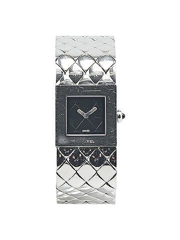 Chanel Chanel Matelasse Watch Quartz Black Dial Stainless Steel Women's CHANEL (view 2)