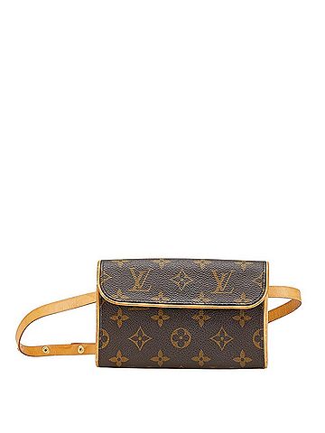Louis Vuitton Louis Vuitton Monogram Pochette Florentine Body Bag Waist Shoulder M51855 Brown PVC Leather Women's LOUIS VUITTON (view 1)
