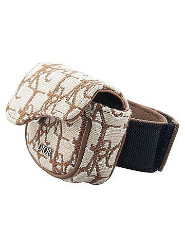 Christian Dior Christian Dior Dior x Cactus Jack AirPods Case, Beige/Brown Canvas, Women's, (view 2)