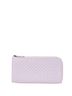 Bottega Veneta 100% Leather Purple Bottega Veneta Intrecciato Long Wallet with L-shaped Zipper, Purple Leather, Women's One size - photo 1