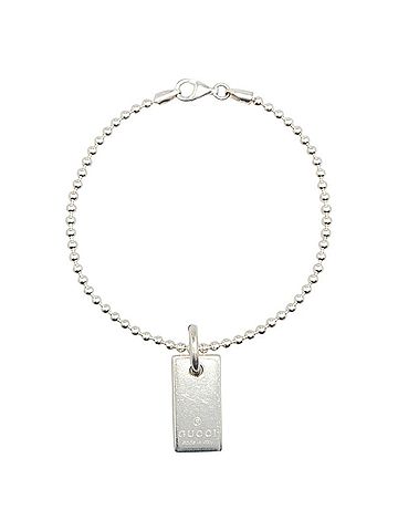 Gucci Gucci ball chain plate bracelet in SV925 silver for women. (view 1)