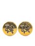 Hermès 100% Metal Gold Toned Hermes Trumpet Ribbon Motif Earrings Gold Plated Women's HERMES One size - photo 1