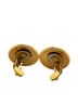 Hermès 100% Metal Gold Toned Hermes Trumpet Ribbon Motif Earrings Gold Plated Women's HERMES One size - photo 4