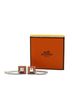 Hermès 100% Metal Brown Hermes Gourmet Equestre Earrings Silver Brown Metal Women's HERMES One size - photo 6