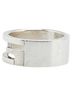 Gucci 100% Sterling Silver Silver Toned Gucci Branded G Ring #12 SV925 Silver Women's GUCCI One size - photo 3
