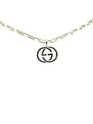 Gucci Gucci Interlocking G Necklace SV925 Silver Men's GUCCI (view 1)