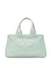 Prada 100% Canvas Green Prada Canapa Handbag Tote Bag Mint Green Canvas Women's PRADA One size - photo 1