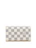 Louis Vuitton White Louis Vuitton Damier Azur Portefeuille Tresor L-shaped Bi-fold Wallet N61744 White PVC Leather Women's LOUIS VUITTON One size - photo 1