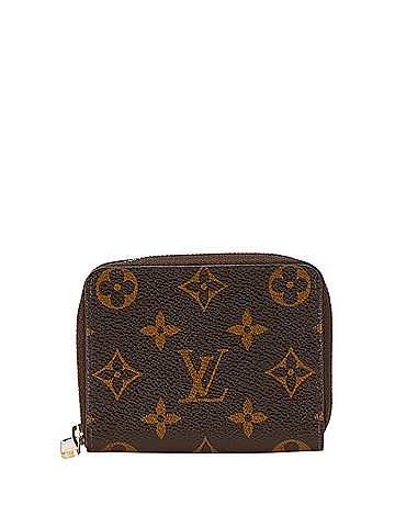 Louis Vuitton Louis Vuitton Monogram Zippy Coin Purse Case M60067 Brown PVC Leather Women's LOUIS VUITTON (view 1)