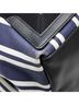 Balenciaga Blue White Balenciaga Navy Cabas M Handbag Tote Bag 339936 White Canvas Leather Women's BALENCIAGA One size - photo 5