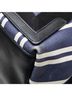 Balenciaga Blue White Balenciaga Navy Cabas M Handbag Tote Bag 339936 White Canvas Leather Women's BALENCIAGA One size - photo 7