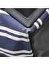 Balenciaga Blue White Balenciaga Navy Cabas M Handbag Tote Bag 339936 White Canvas Leather Women's BALENCIAGA One size - photo 8