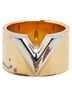 Louis Vuitton 100% Metal Silver Toned Gold Toned Louis Vuitton Essential V Ring #M M61085 Gold Silver Plated Metal Women's LOUIS VUITTON One size - photo 2