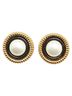 Chanel Black Chanel Earrings Gold Black Plated Fake Pearl Women's CHANEL One size - photo 2