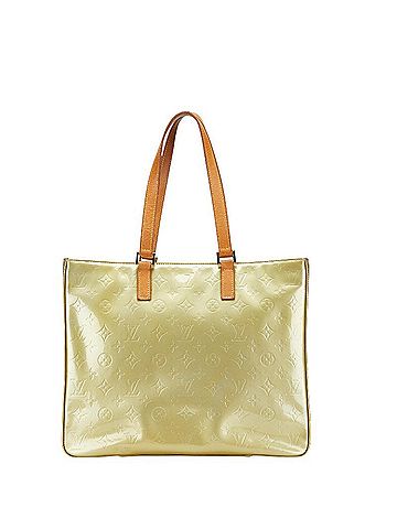 Louis Vuitton Louis Vuitton Monogram Vernis Columbus Tote Bag M91028 Green Patent Leather Women's LOUIS VUITTON (view 1)
