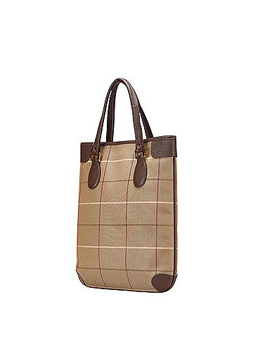 Burberry Burberry Check Tote Bag Handbag Khaki Multicolor Canvas Leather Women's BURBERRY (view 2)