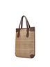 Burberry Green Multi Color Burberry Check Tote Bag Handbag Khaki Multicolor Canvas Leather Women's BURBERRY One size - photo 2