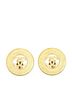 Chanel 100% Other Gold Toned Chanel Coco Mark Earrings Gold Plated Women's CHANEL One size - photo 1