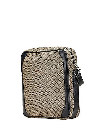 Gucci Gucci Diamante Shoulder Bag 268159 Beige Black PVC Leather Women's GUCCI (view 2)