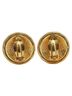 Chanel 100% Metal Gold Toned Chanel Coco Mark Round Earrings Gold Plated Women's CHANEL One size - photo 3