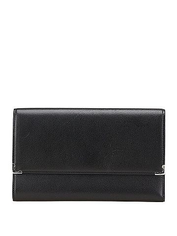 Cartier Cartier Tri-fold Wallet L3000599 Black Leather Men's CARTIER (view 1)