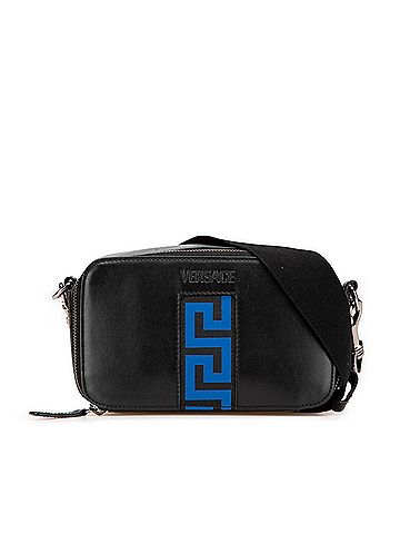 Versace Versace Shoulder Bag Black Blue Leather Women's VERSACE (view 1)