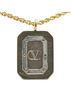 Valentino 100% Metal Gold Toned Valentino V logo necklace in gold plated for women. One size - photo 2