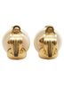 Chanel 100% Metal Gold Toned Chanel Coco Mark Earrings Gold Plated Fake Pearl Women's CHANEL One size - photo 3