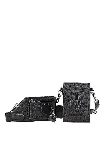 Alexander Wang Alexander Wang Embossed Body Bag/Crossbody Bag in Black Leather for Women (view 1)