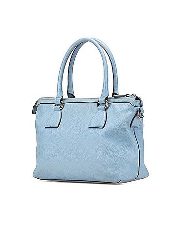 Gucci Gucci Interlocking G Handbag Shoulder Bag 449659 Light Blue Leather Women's GUCCI (view 2)